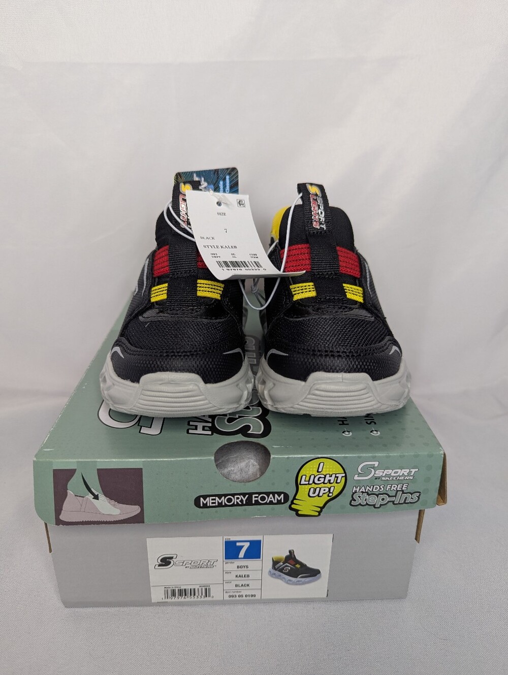 NWT S Sport By Skechers Toddler Kaleb Step-Ins Sneakers Size 7